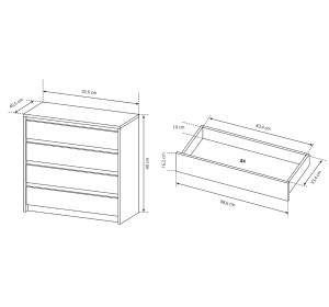 IBERIA KOM4S, komoda