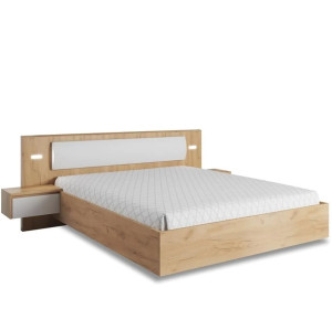 IBERIA LOZ160, manželská posteľ 160x200 cm s nočnými stolíkmi