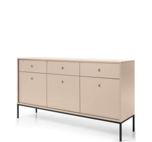 MONTRE sandy beige/čierne nohy KSZ154, komoda