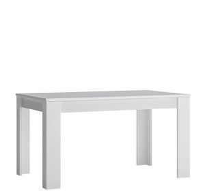 FLEURY biela alpská T03, rozkladací jedálenský stôl v rozmere 140-180 x 85 cm