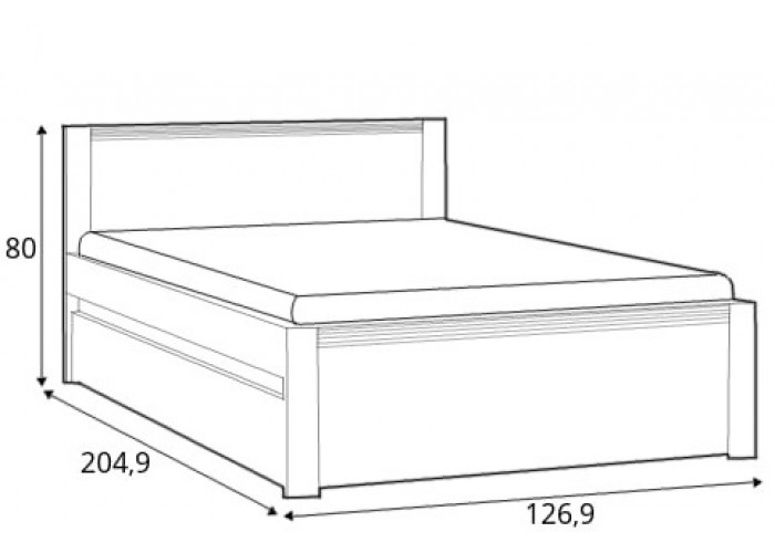 MONTANA Z02 študentská posteľ 120x200 cm s úložným priestorom