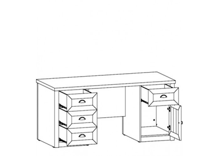 PROVANCE sosna andersen B1, písací stôl