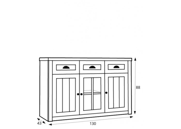 PROVANCE sosna andersen K3S, komoda