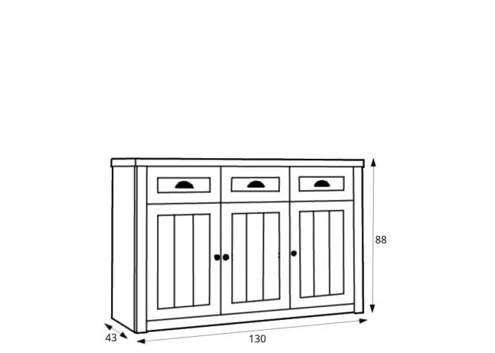 PROVANCE sosna andersen K3SP, komoda