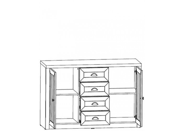 PROVANCE sosna andersen K4S, komoda