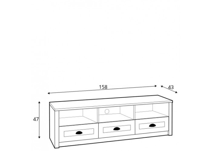 PROVANCE sosna andersen RTV, TV stolík