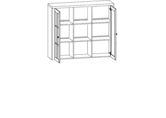 PROVANCE sosna andersen W2D, nadstavec na 130cm komodu