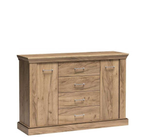 ANTICA dub craft zlatý A-01, komoda