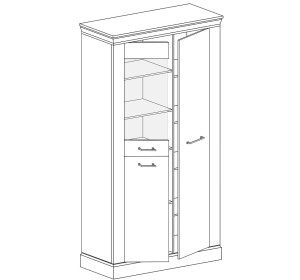 ANTICA dub craft zlatý A-10, vitrína