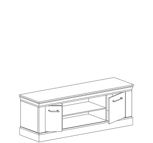 ANTICA dub craft zlatý A-15, TV stolík