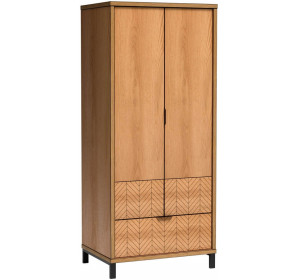 FONTI F01-KN, šatníkovo-policová skriňa na kovových nohách