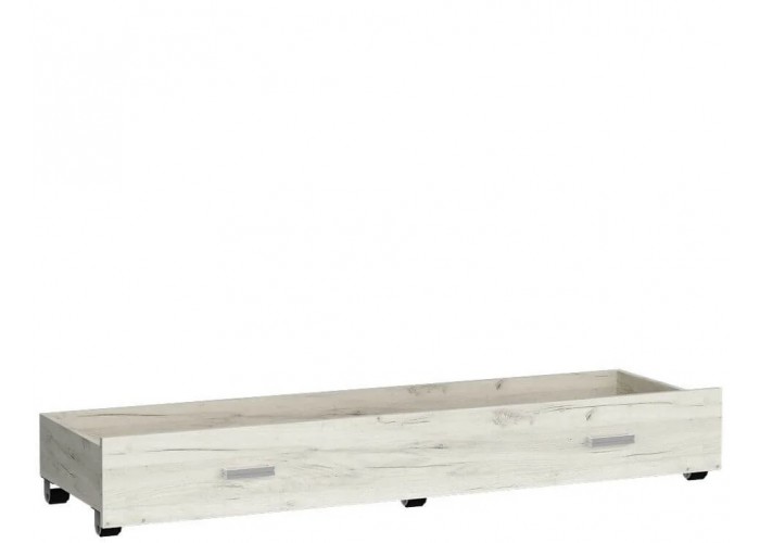 INDIANAPOLIS dub craft biely I25, zásuvka pod posteľ