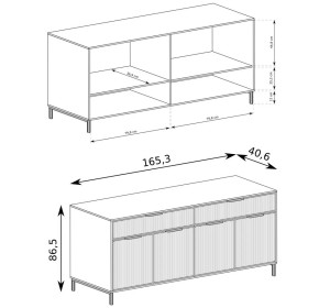 LINKaSTYLES indigo LS01, komoda