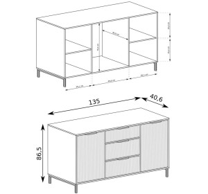 LINKaSTYLES indigo LS02, komoda