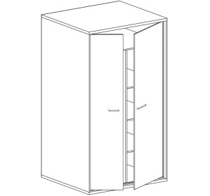 MEDIOLAN M01, šatníkovo-policová skriňa