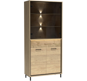 MEDIOLAN M03-KN, vitrína na kovových nohách