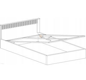 NATURAL N17, manželská posteľ s úložným priestorom 160x200 cm