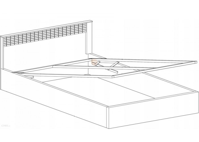 NATURAL N17, manželská posteľ s úložným priestorom 160x200 cm