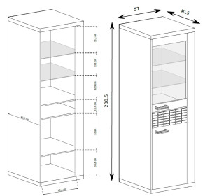 NATURAL N04, vitrína