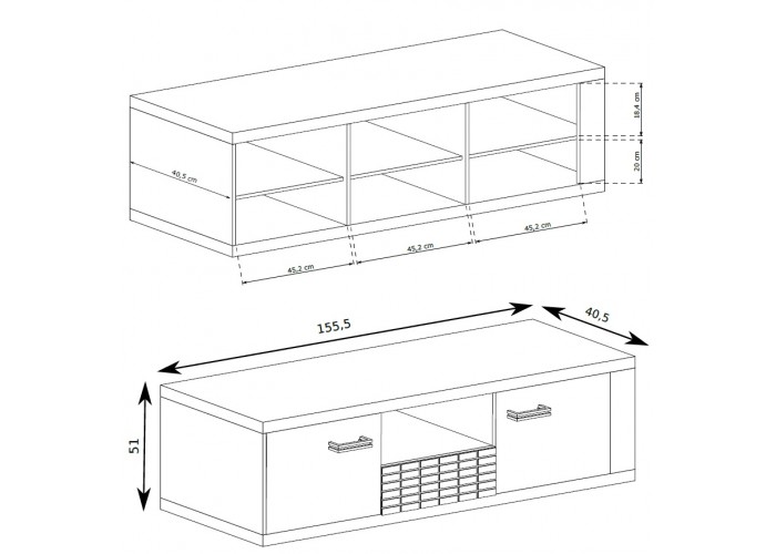 NATURAL N12, TV stolík