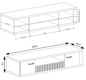 NATURAL N13, TV stolík