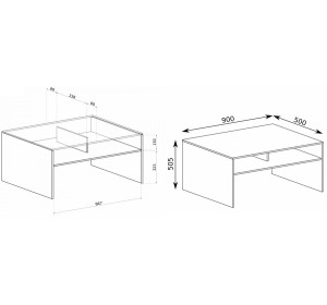 SENESI S08, konferenčný stolík