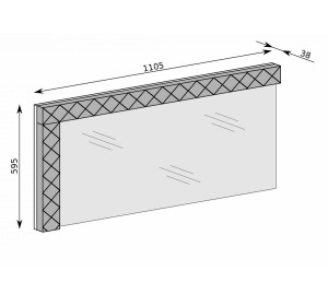 SENESI S10, závesné zrkadlo