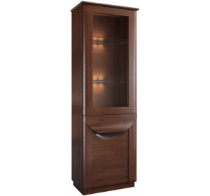 BARI jednodverová vitrína s osvetlením, ľavá