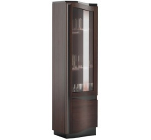 DIUNA jednodverová vitrína 1DS1D s osvetlením, pravé prevedenie