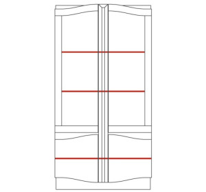 DIUNA dvojdverová knižnica 2DS2D