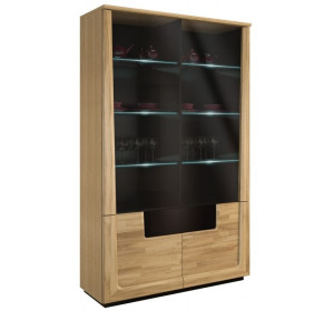 MAGANDA dvojdverová vitrína s osvetlením