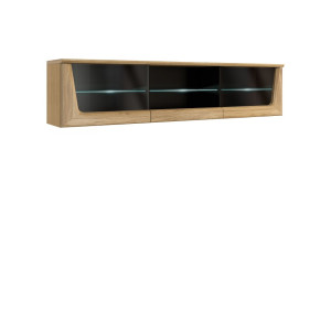 MAGANDA závesná vitrína 2DS s osvetlením, veľká