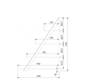 PIK dub prírodný lager REG/153, regál