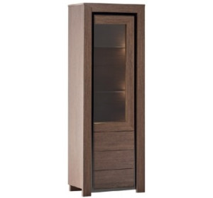 SEMPRE jednodverová vitrína 1DS1D s osvetlením, pravé prevedenie