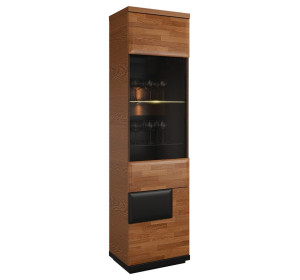 VERANO jednodverová vitrína s osvetlením, pravé prevedenie