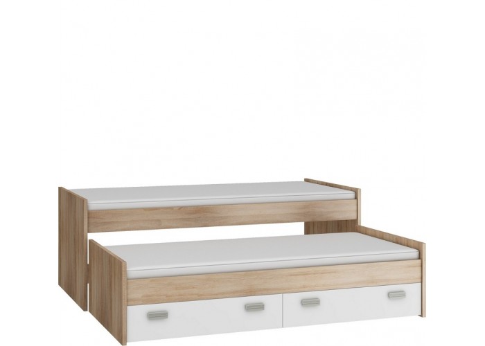 KITTY 07 rozkladacia posteľ 90x200 cm s prístelkou a úložným priestorom