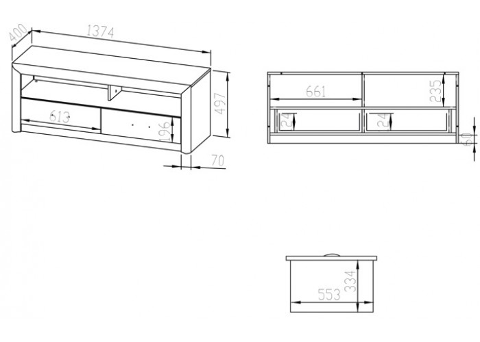 CASTEL 13, TV stolík