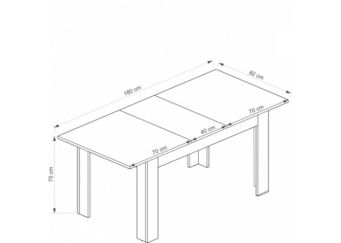 ARTIS 14 rozkladací stôl