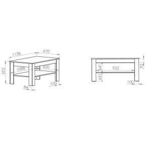BLANCO 1201, konferenčný stolík