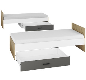 FINI 09, detská posteľ s úložným priestorom 90x200 cm