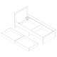 ALASKA AAL-01 posteľ 90x200 cm s úložným priestorom