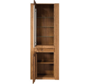 VELVET dub rustikal 10, vitrína, ľavá