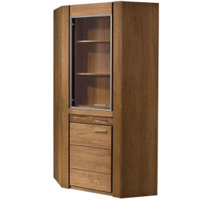 VELVET dub rustikal 16, rohová barová skrinka