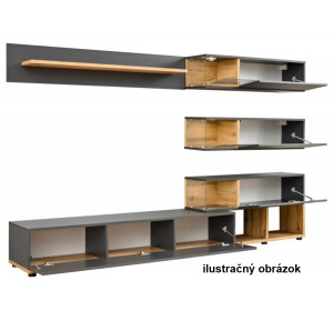 SILK 1 biela, obývacia stena