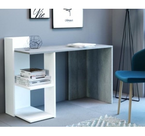 ANDREO beton/biela, písací stolík