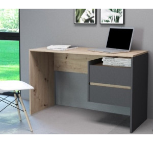 TULIO dub artisan/grafit, písací stolík