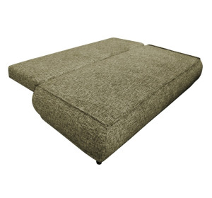 PAROS olivová, rozkladacia pohovka s úložným priestorom