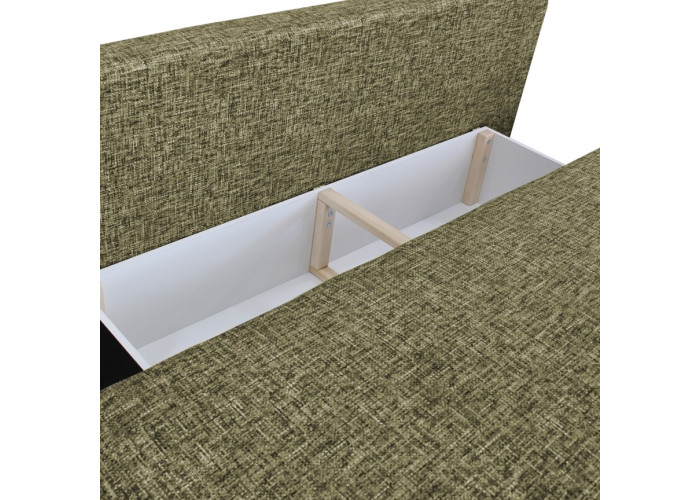 PAROS olivová, rozkladacia pohovka s úložným priestorom PAROS olivová, rozkladacia pohovka s úložným priestorom