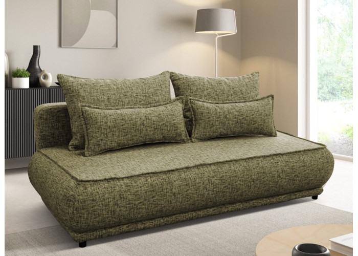 PAROS olivová, rozkladacia pohovka s úložným priestorom PAROS olivová, rozkladacia pohovka s úložným priestorom