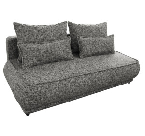 PAROS sivá, rozkladacia pohovka s úložným priestorom